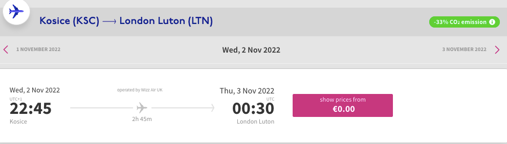 Wizz Air: безкоштовні авіаквитки по Європі