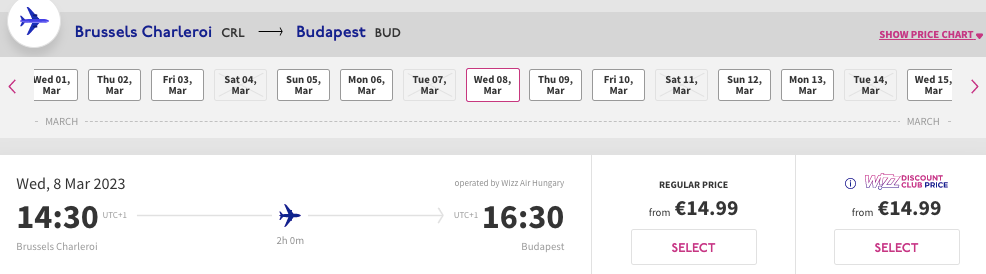 Wizz Air: розпродаж квитків на обрані рейси від €10!