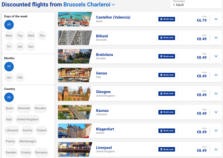 Ryanair: швидкий розпродаж квитків по Європі від €7