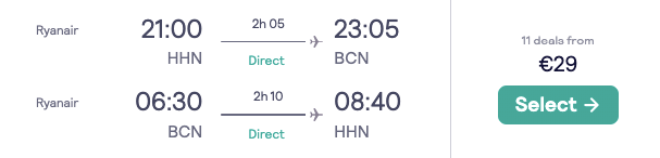 Авіа в Барселону з Франкфурта всього за €29 в обидва боки!