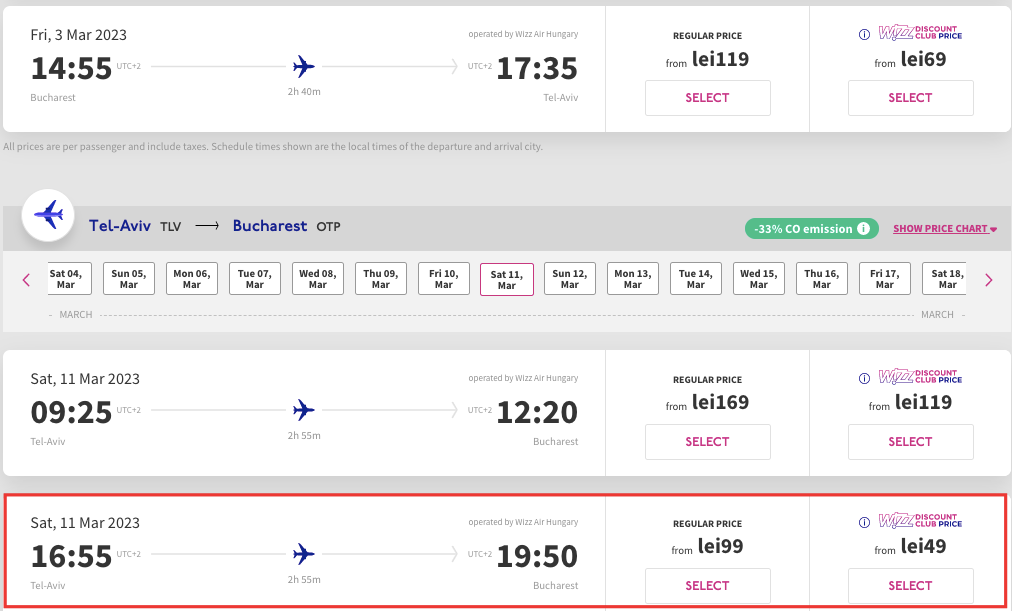 Авіа в Тель-Авів з Бухаресту всього від €41 туди-назад!
