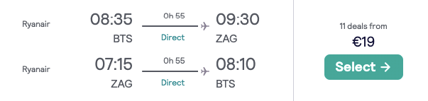 Авіаквитки до Хорватії з Братислави всього від €19 туди-назад!