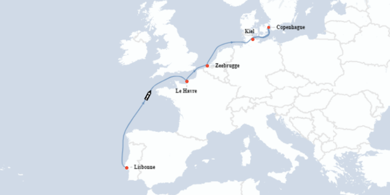 8-денний круїз Португалія/Франція/Бельгія/Німеччина/Данія лише за €265!