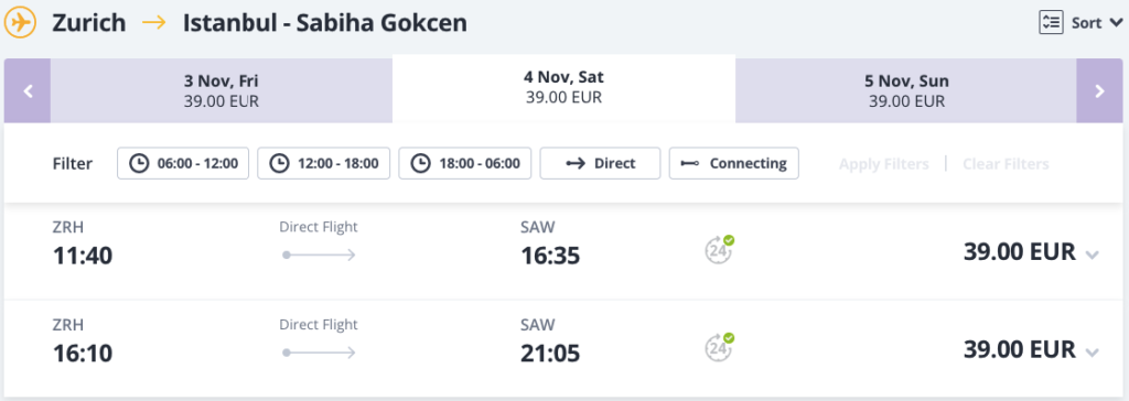 Pegasus Airlines: розпродаж авіаквитків до Туреччини від €1 + збори!