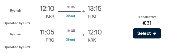 Авіаквитки Краків — Прага всього від €31 (літо)