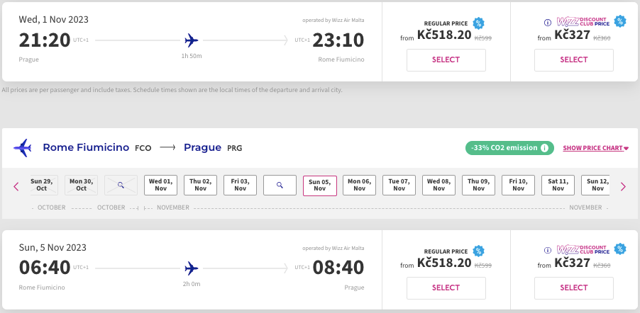 Авиа Прага — Рим всего от €43 туда и обратно!