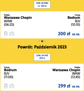 Чартер: Польша – Бодрум за €108 туда и обратно!