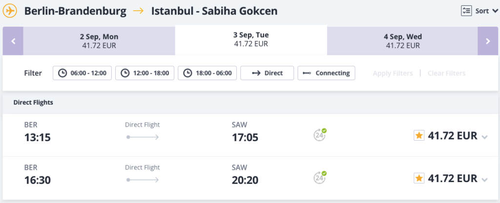 Pegasus: швидкий розпродаж квитків до Туреччини від €9 + збори!