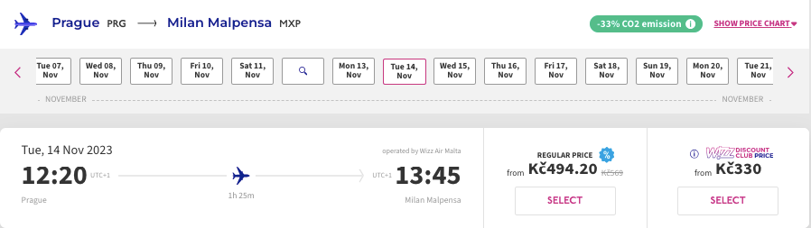 Wizz Air: розпродаж квитків з по Європі від €12!