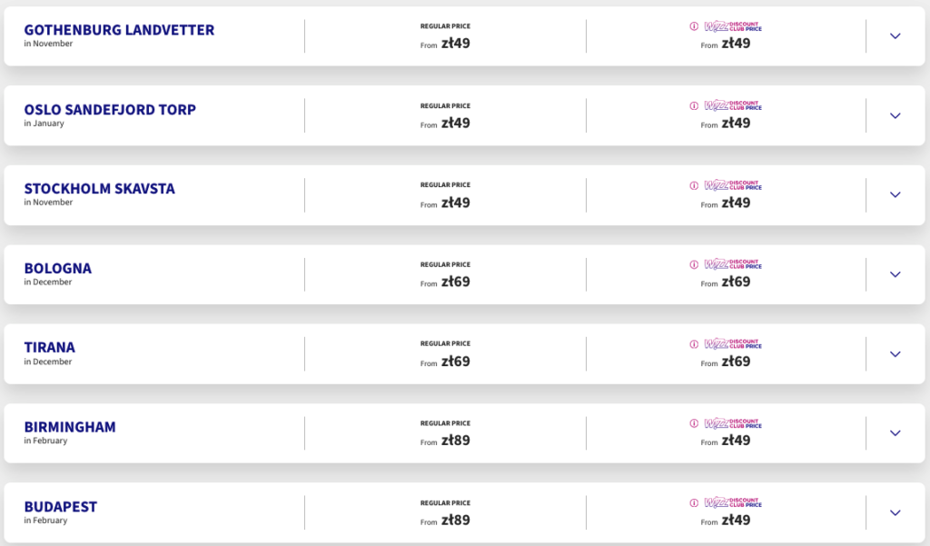 Wizz Air: быстрая распродажа билетов от €11