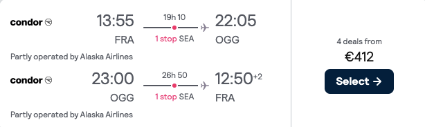 Авиабилеты из Франкфурта на Гавайи от €402 в обе стороны!