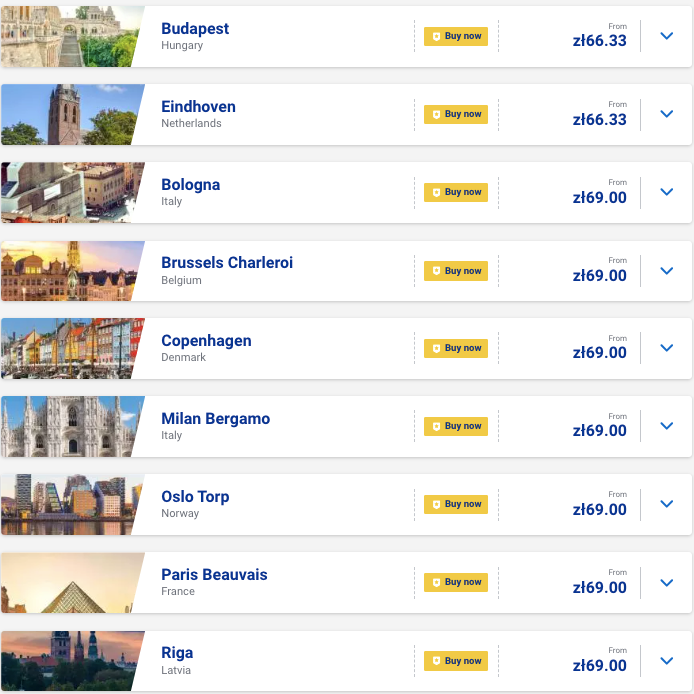 Ryanair: розпродаж квитків від €15 до Cyber Week