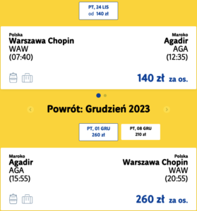 Варшава — Марокко от €80 в обе стороны!