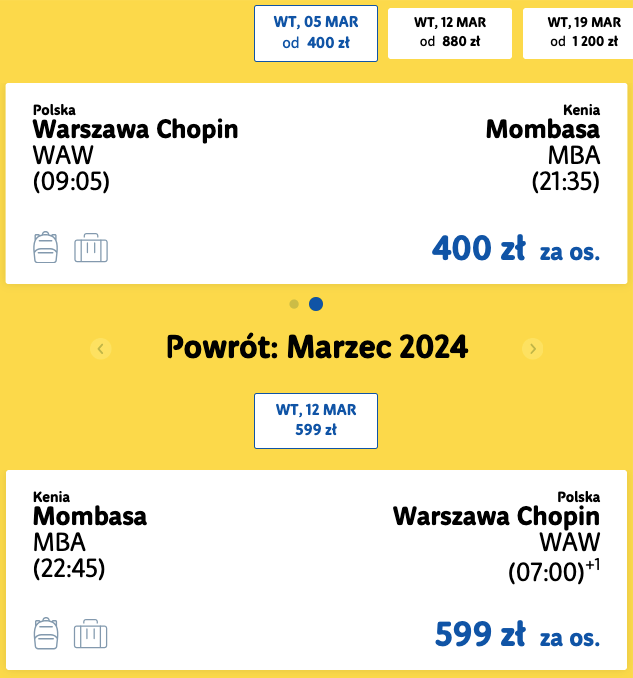 Кения из Варшавы или Катовице всего за €232 туда и обратно!