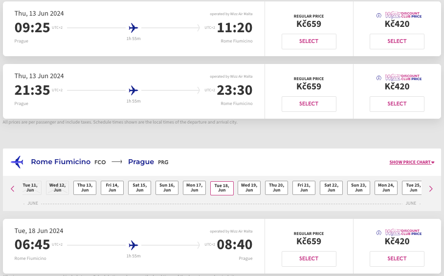 Авиа Прага — Рим всего за €52 туда и обратно!