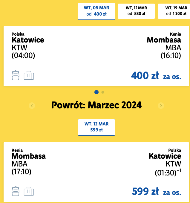 Кенія з Варшави або Катовіце всього за €232 туди й назад!