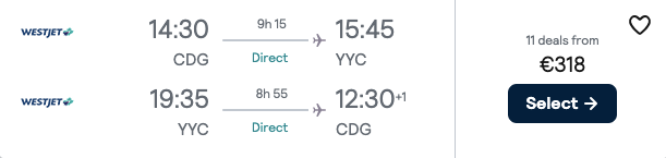 Авіаквитки з Парижу до Канади за €318 в обидва боки!