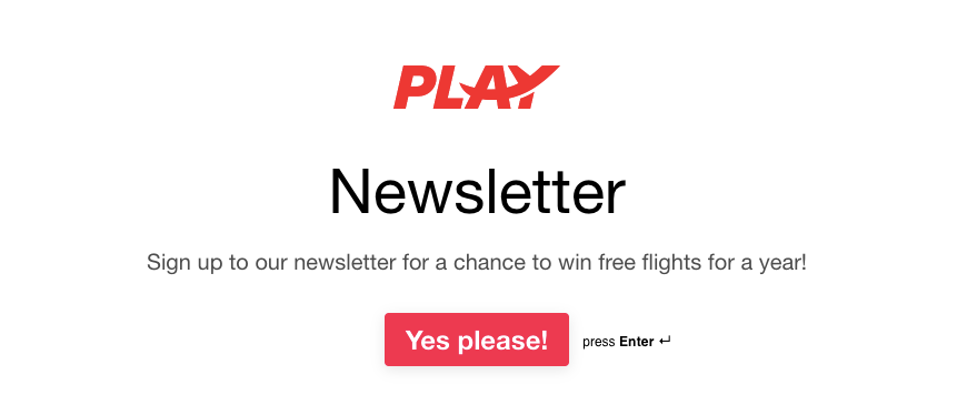 Розіграш Play: рік безкоштовних польотів
