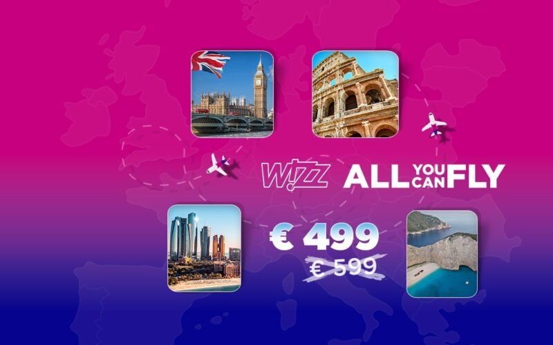 Wizz Air пропонує придбати проїзний на рік