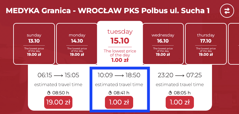 Розпродаж від Neobus автобусні квитки по Польщі всього за 1 злотий! 