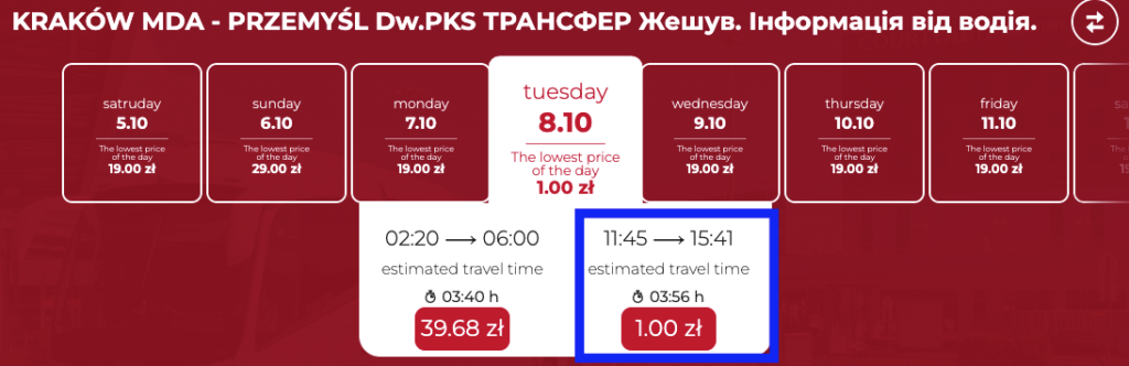 Розпродаж від Neobus автобусні квитки по Польщі всього за 1 злотий! 