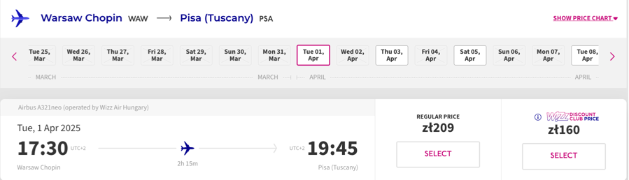 Wizz Air открыл продажу билетов на 3 новых рейса из Варшавы