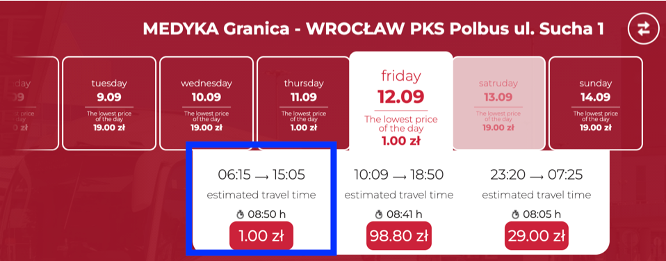 Розпродаж від Neobus автобусні квитки по Польщі всього за 1 злотий! 