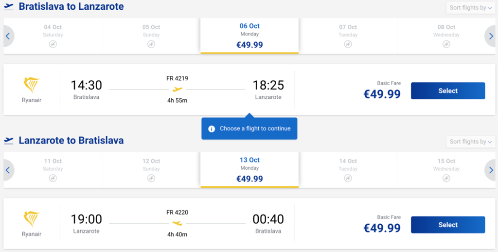 Дешеві квитки з Братислави на Канарські острови за €100!