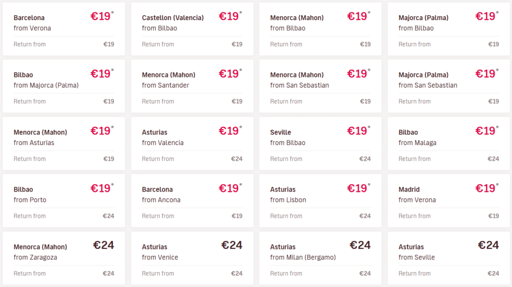Volotea: розпродаж квитків по Європі за €19!