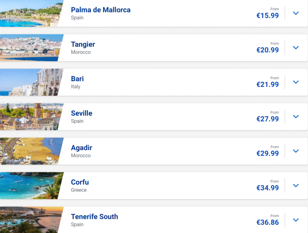 Ryanair: швидкий розпродаж квитків від €16