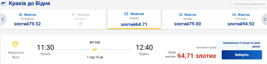 Ryanair оголосив осінній розпродаж: квитки від €14