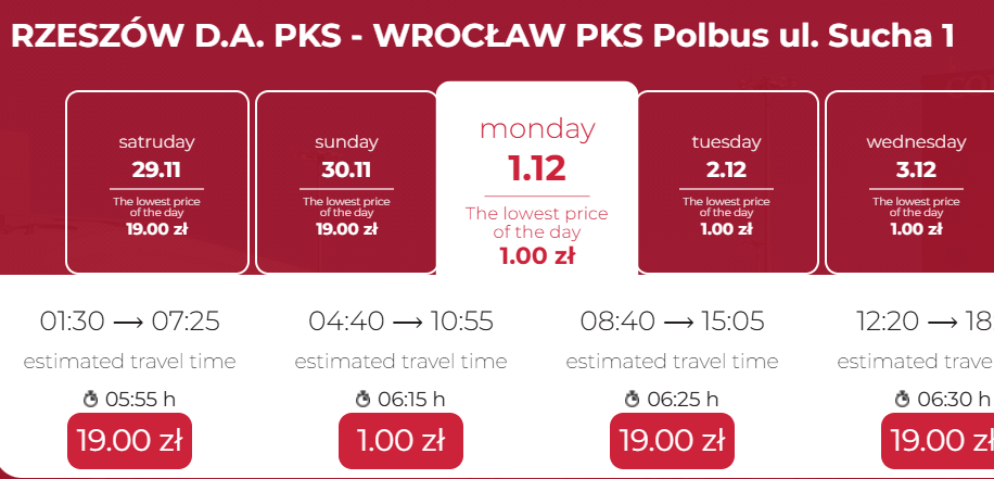 Neobus пропонує автобусні квитки по Польщі від 1 злотого — до 21 грудня!