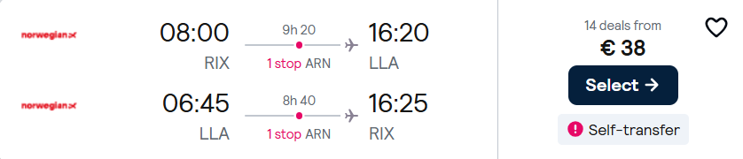 Дешеві рейси до Шведської Лапландії: з Риги та Вільнюса до Лулео від €38