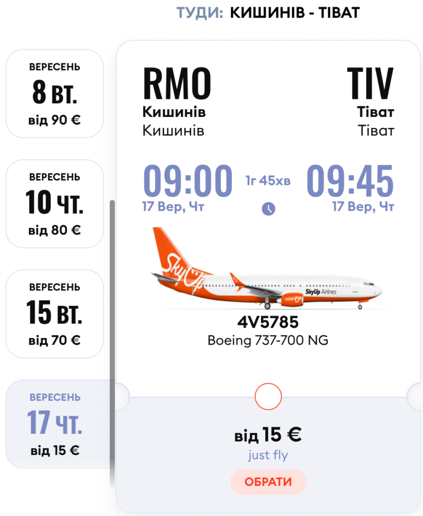 SkyUp відкриває нові рейси до Албанії та Чорногорії від €15!