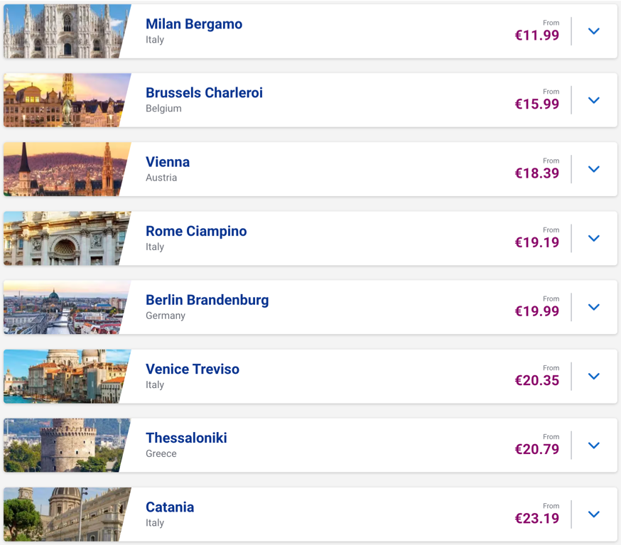 Ryanair: швидкий розпродаж квитків від €12