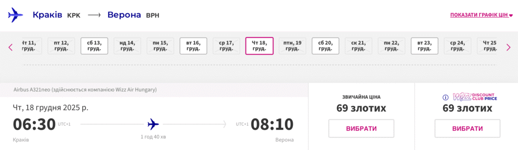 Wizz Air: швидкий розпродаж квитків від €16!