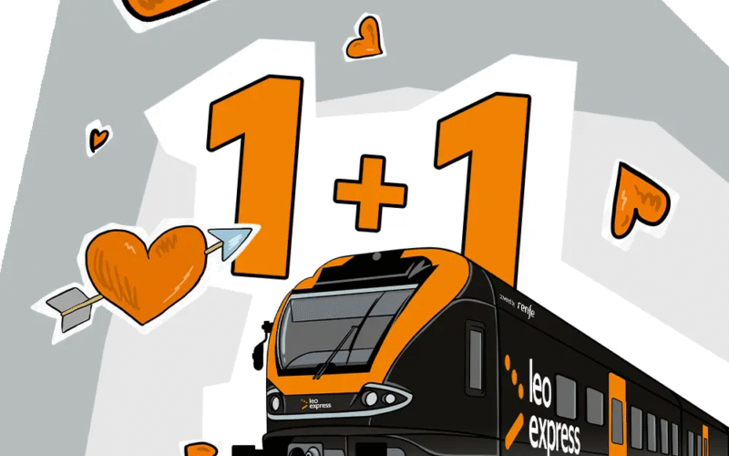 Leo Express акція 1+1: Львів – Краків від €0,6, Львів – Прага від €2,3!