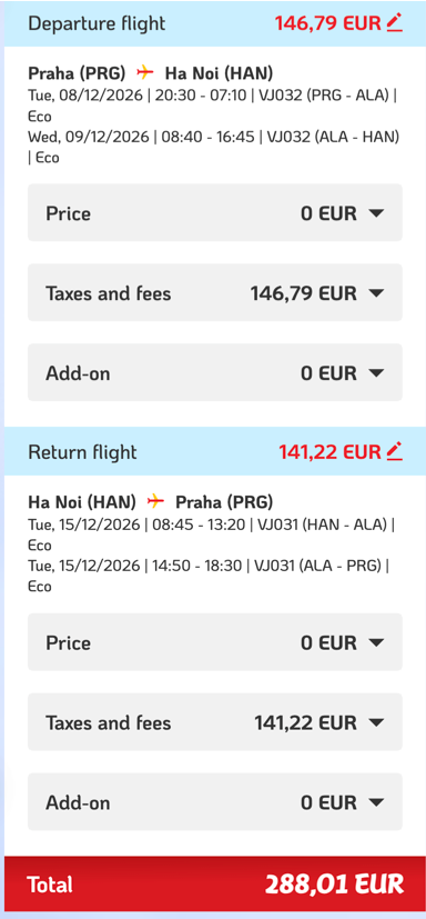 Дешеві авіаквитки з Праги у В'єтнам від €288 в обидва боки!